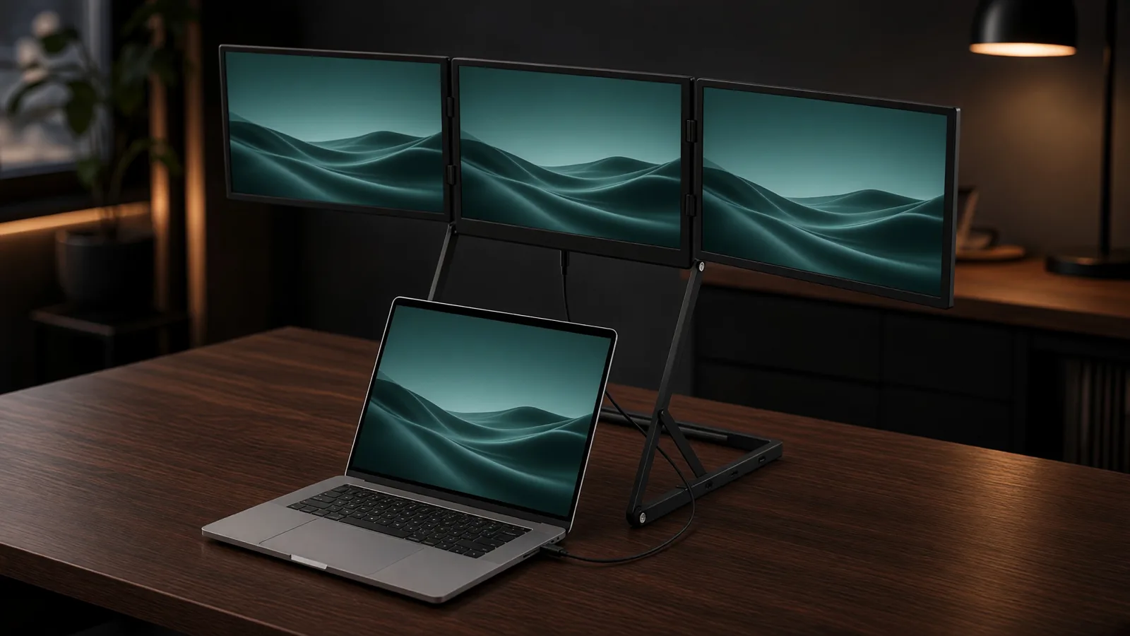 Panelo Flow 16″ – Produktdarstellung am Arbeitsplatz