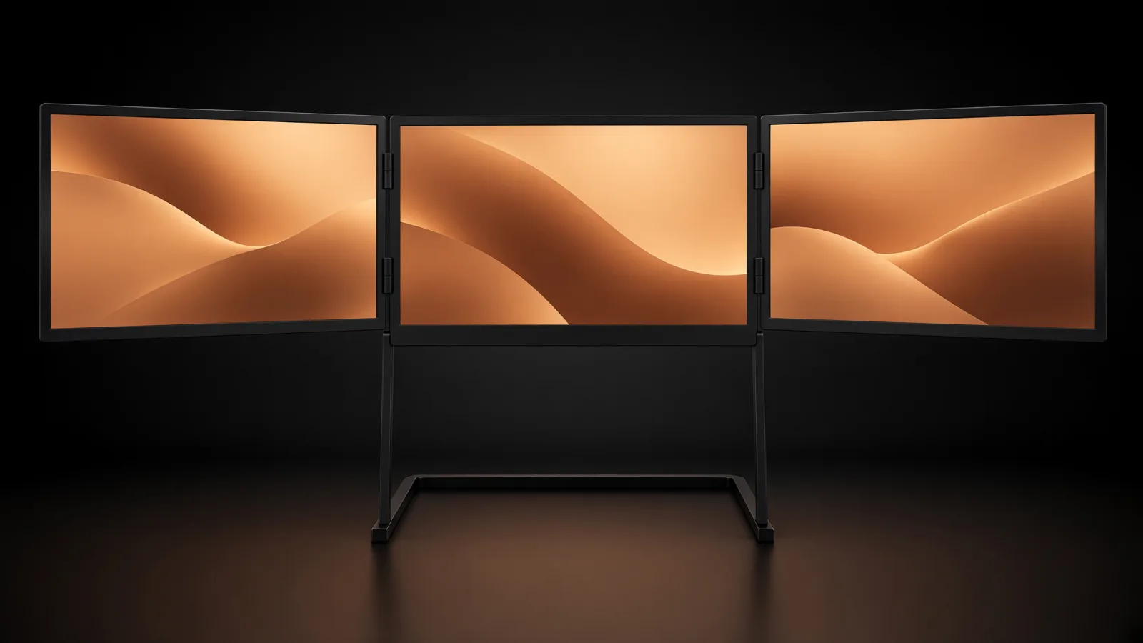 Panelo Studio: Produktdarstellung mit drei 18,5-Zoll-Displays